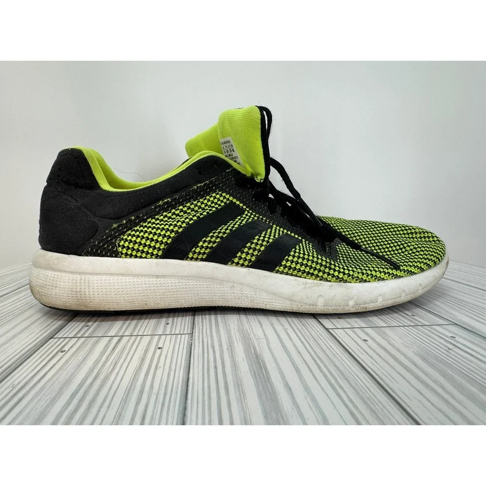 Adidas Men's Running Gym Mesh Shoes Sneakers Athletic Black Green & Black Size 9
